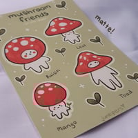 Image 3 of Mushroom Friends Sticker Sheet