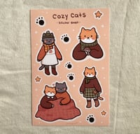 Image 3 of Cozy Cats Sticker Sheet