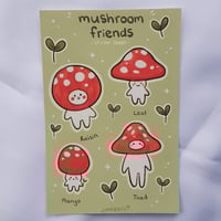 Image 1 of Mushroom Friends Sticker Sheet