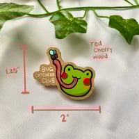 Image 3 of Bug Catchers Club Wooden Pins | Set of 2