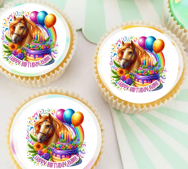 Custom Horse "Happy Birthday" Theme