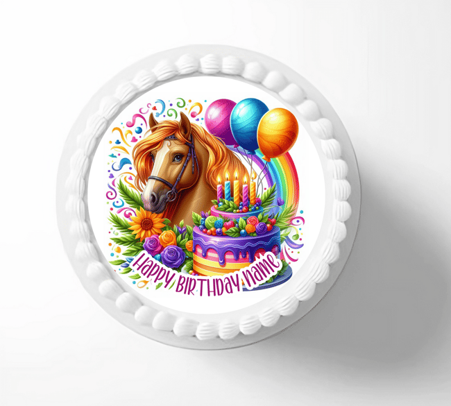 Custom Horse "Happy Birthday" Theme