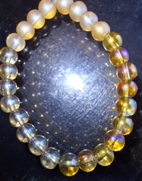 Brown glass bracelet