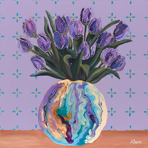 All The Purple Things by Neena Buxani - Canvas Print