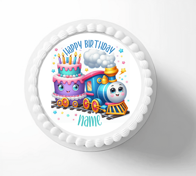 Custom Choo Choo Train "Happy Birthday" Theme