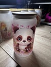 Baby Panda Glass Tumbler