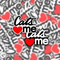 Cats Heart Me Sticker (2 Colors)