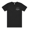 White Logo on Black Tee