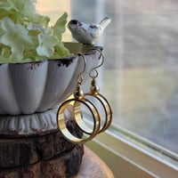 Image 3 of Not Your Average Hoop - Gold Channel Hoop Earrings