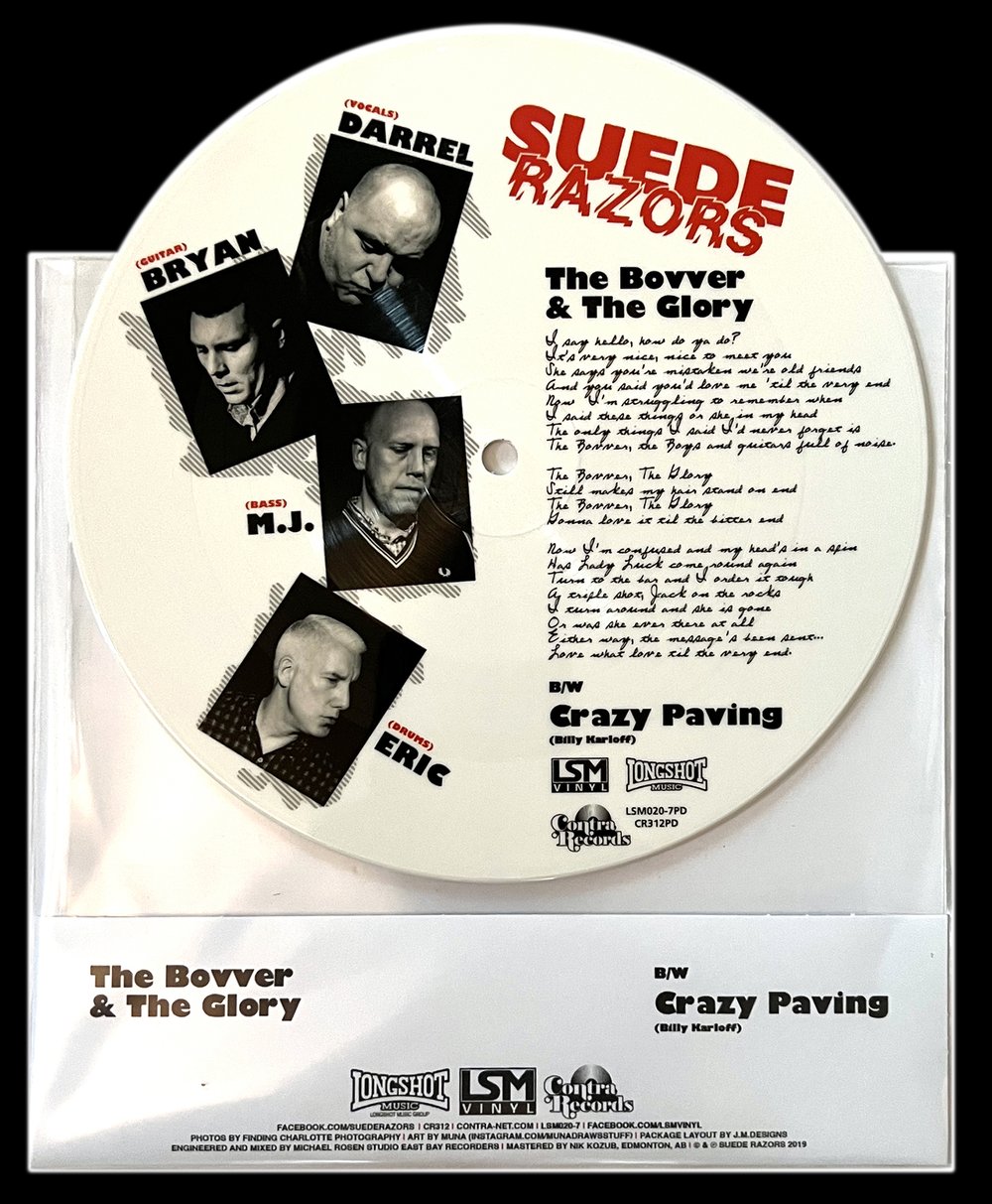 SUEDE RAZORS 'The Bovver & The Glory' 7" Picture Disc