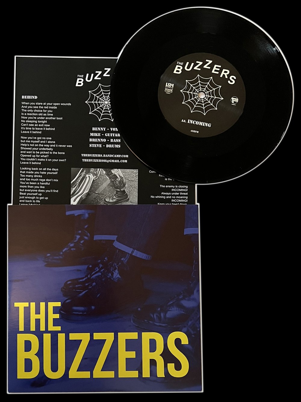 THE BUZZERS 'Behind' b/w 'Incoming'