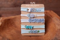 Image 1 of Baby headbands set blue