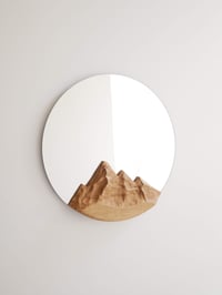 Image 1 of Miroir "Pirenèus" 40 cm - Chêne sculpté