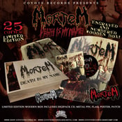 Image of MORTEM Death Is My Name CD WOODEN BOX