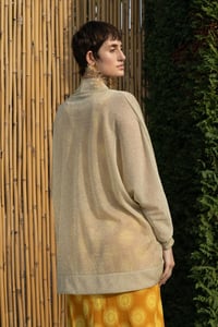 Image 5 of CARDIGAN MALDIVE LUREX ORO BIANCO €157 -30%