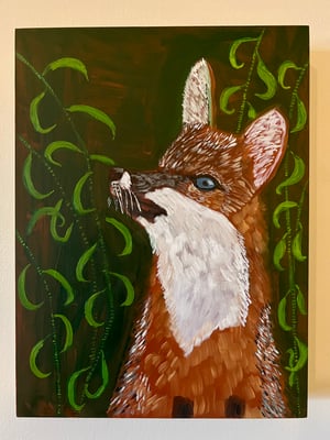 Image of Young Fox - original oil painting