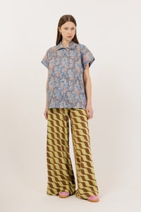 Image 2 of CAMICIA MESSICO FLORAL BLU €186 -30%