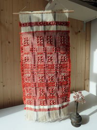 Image 4 of Madder Naturally Dyed, Woven Wall Hanging No.1