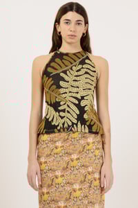 Image 2 of TOP MARSIGLIA MONSTERA NERO €132 -50%