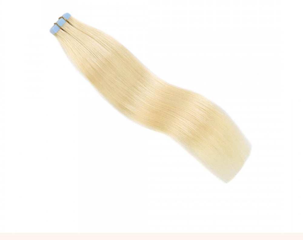 blonde tape in extensions