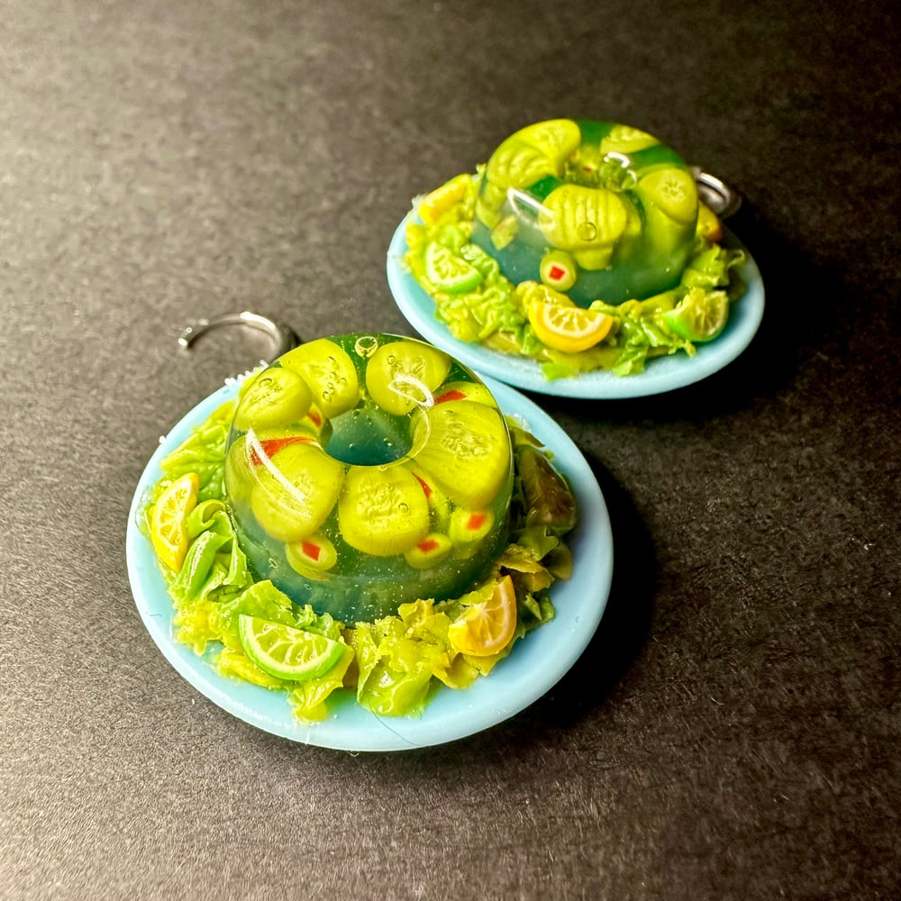 Image of Blue Pickle Earrings (38)