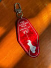 The Hanged Man Hotel-style Keychain