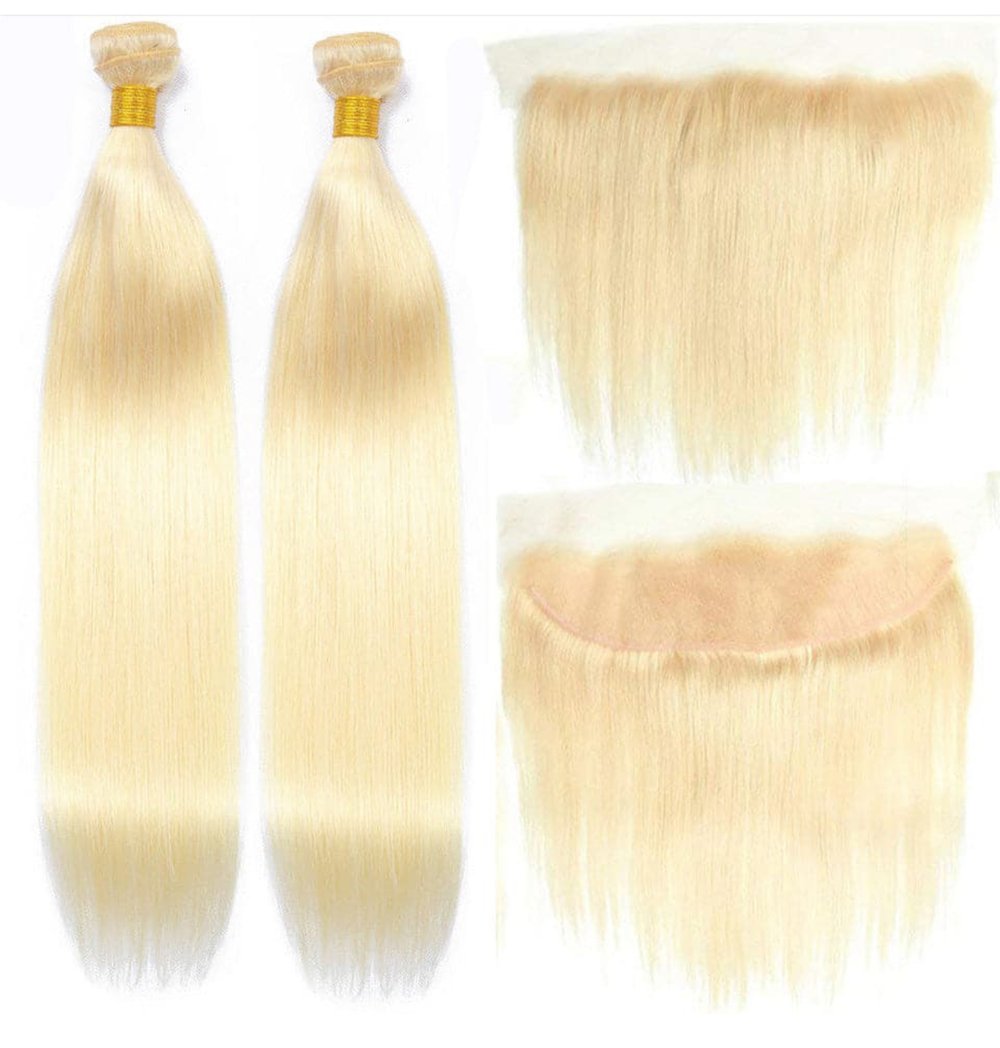 blonde virgin bundles with frontals