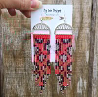 Image 2 of Colorful Leopard Print Earrings | Abstract Animal Print Earrings