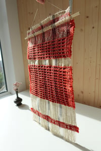 Image 2 of MADDER NATURALLY DYED, WOVEN WALL HANGING NO.4