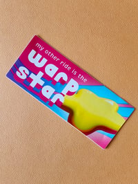 Warp Star Bumper Sticker