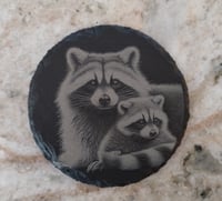 Image 5 of Mother and baby animal slate coasters I