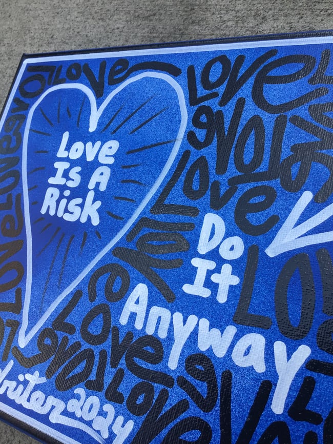 10” x 8” ✍🏻 Love is a risk. Do it anyway.   Canvas Art