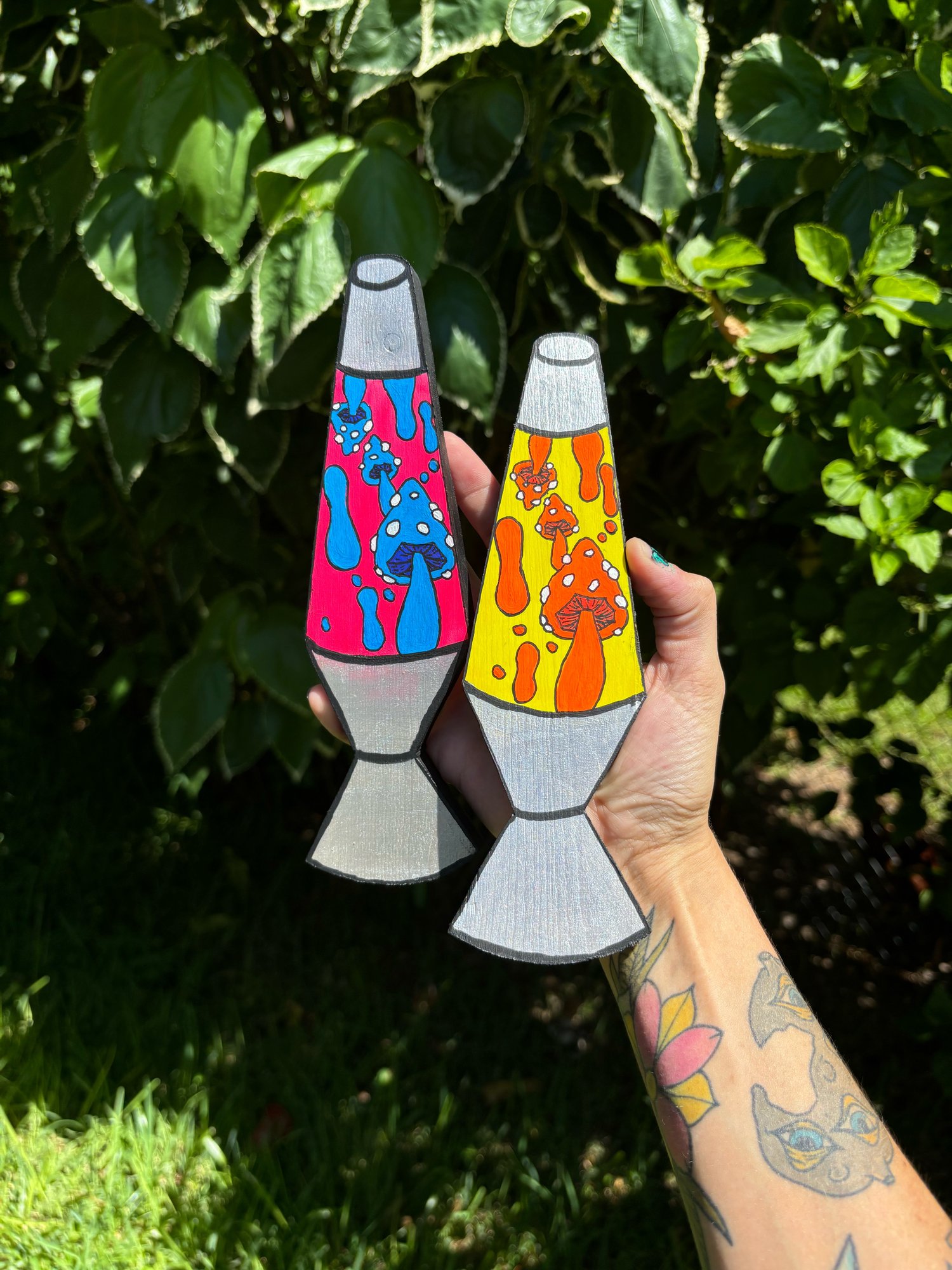 Image of Lava lamp wood cutout 