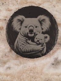Image 2 of Mother and baby animal slate coasters II