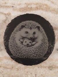 Image 4 of Mother and baby animal slate coasters II