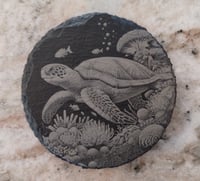 Image 2 of Sea turtle slate coasters - set of 4