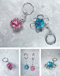 D20 Dice Cage Keychain