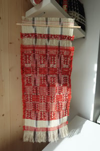 Image 2 of MADDER NATURALLY DYED, WOVEN WALL HANGING NO.5