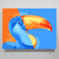 Image 1 of Half Of a Toucan - Original Painting, 9" x 12"