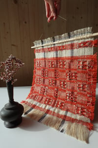 Image 2 of MADDER NATURALLY DYED, WOVEN WALL HANGING NO.7