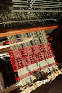 Image 5 of MADDER NATURALLY DYED, WOVEN WALL HANGING NO.7