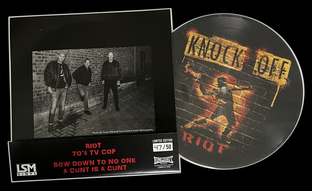 KNOCK OFF 'Riot' 7" Picture Disc EP
