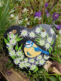 Image 2 of Blue tit slate heart