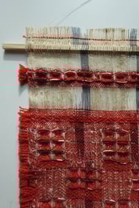 Image 4 of MADDER NATURALLY DYED, WOVEN WALL HANGING NO.9