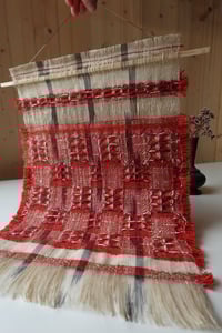 Image 3 of MADDER NATURALLY DYED, WOVEN WALL HANGING NO.9