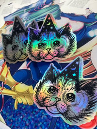 Image 1 of Wizard Kitten Sticker