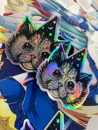 Image 2 of Wizard Kitten Sticker