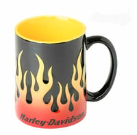 HD sculptured Flames Mug