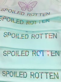 Image 2 of "Spoiled Rotten" Turquoise Tank Top RESTOCK  