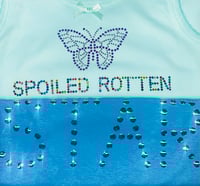 Image 3 of "Spoiled Rotten" Turquoise Tank Top RESTOCK  